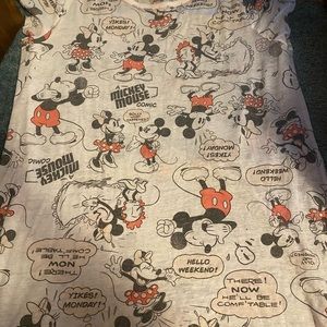 Disney mickey mouse pajama dress shirt